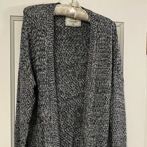 Vintage Abercrombie & Fitch Speckled Gray Cardigan